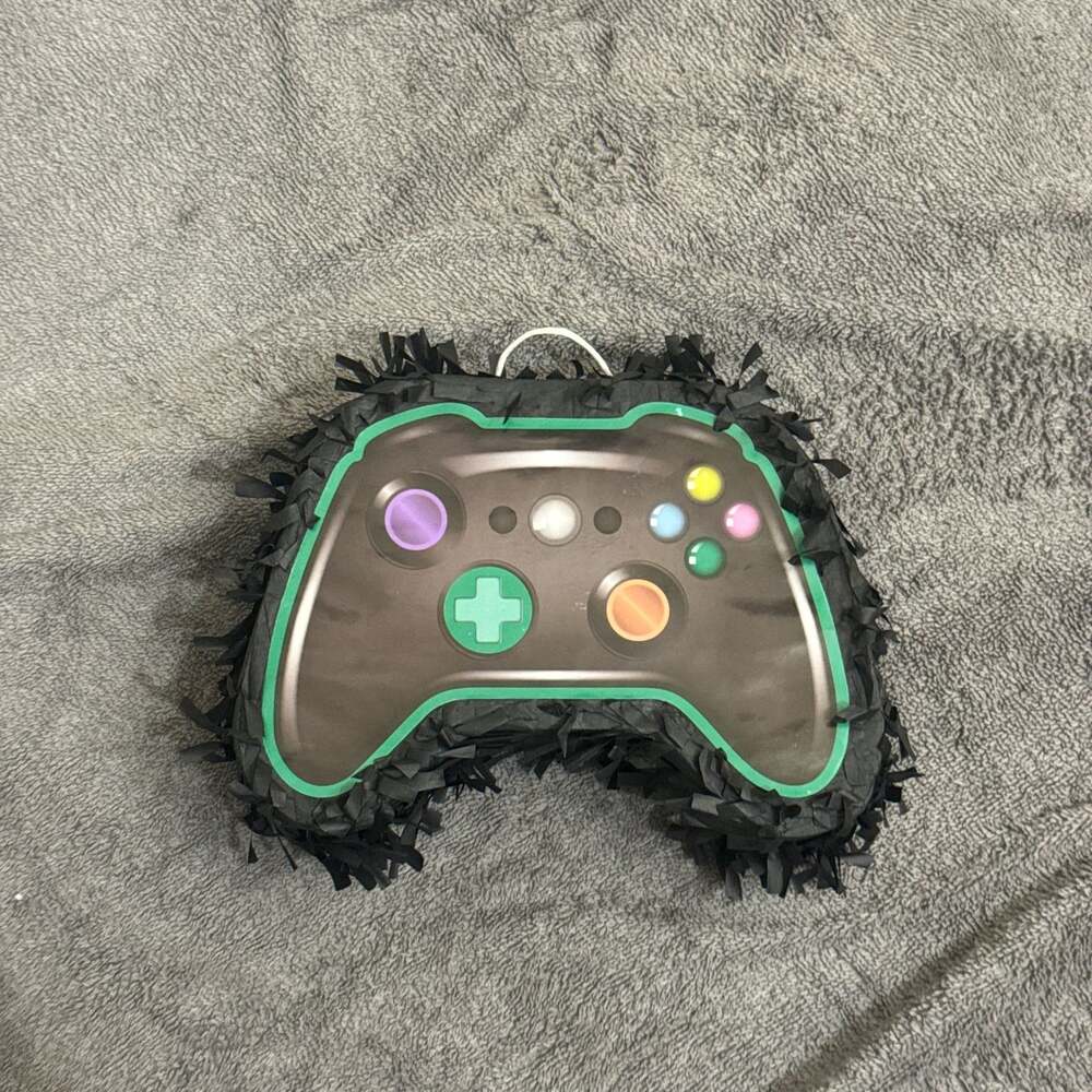 Way To Celebrate Video Game Controller Party Piñata, Black, 21in x 16in